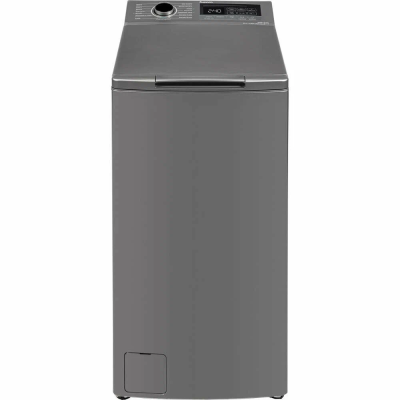 Стиральная машина БИРЮСА WM-MT813/05 M, металлик, с вертикальной загрузкой, 8 кг, 1300 об/мин, инверторная, с паром, 16 программ