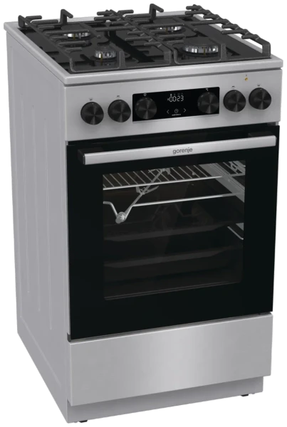 Газовая плита Gorenje GK5C65XV,  конфорок 4, духовка электрическая 70л