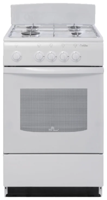 Кухонная плита De luxe 5040.38Г (Щ) (белый), 4 конфорки, эмалированная, традиционная очистка, 43 л