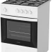 Газовая плита Darina C1001W, эмалированная, 4 конфорки, 50 л, поворотные переключатели, традиционная очистка