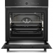 Электрический духовой шкаф BEKO BBIM13400XS, 71л, чёрный, 13 режимов, поворотные переключатели, каталитическая очистка (задняя панель), телескопические направляющие