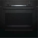 Встраиваемый электрический духовой шкаф Bosch HBA530BB0S, чёрный, 71 л, EcoClean, 4 режима, механическое управление
