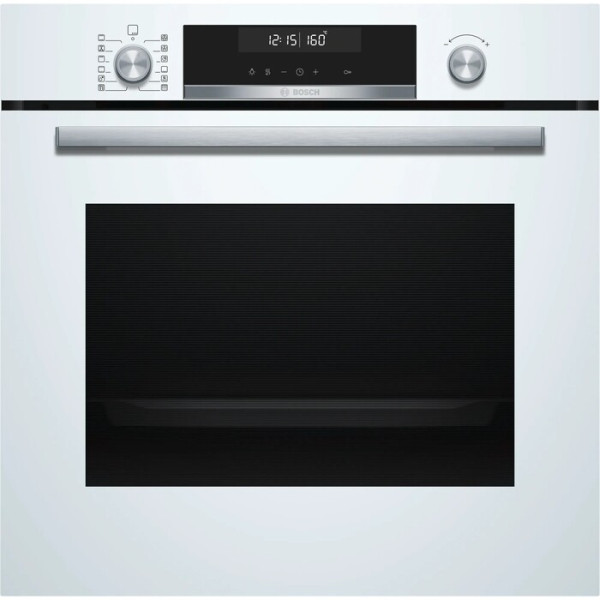 Электрический шкаф Bosch HBG5780W0, белый, Serie 6, пиролитическая очистка, 10 режимов, утапливаемые переключатели