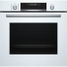 Электрический шкаф Bosch HBG5780W0, белый, Serie 6, пиролитическая очистка, 10 режимов, утапливаемые переключатели