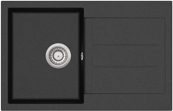 Кухонная мойка Aquasanita Tesa SQT101AW (black metallic 601)