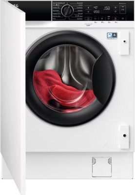 Встраиваемая стирально-сушильная машина AEG L7WBE68SI, 7000 Series, белая, 8/4 кг, 1600 об/мин, 10 программ, инверторная