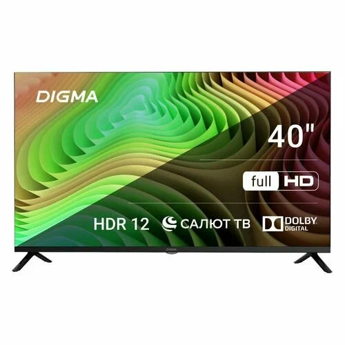 40" Телевизор Digma DM-LED40SBB36, FULL HD, черный, SMART TV