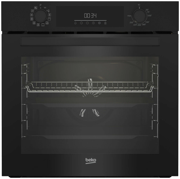 Электрический духовой шкаф BEKO BBIM11301B, чёрный, 72 л, 12 режимов, эмаль легкой очистки
