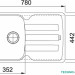 Кухонная мойка Franke Antea AZG 611-78 (миндаль)