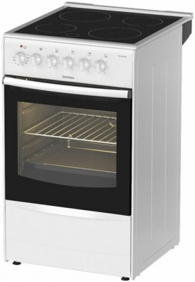 Плита DARINA B 3607 W, электрическая, 4 зоны нагрева, 50 л, стеклокерамика, поворотные механизмы