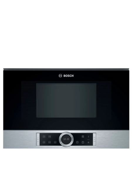 Микроволновая печь Bosch BFL634GS1, Serie 8, встраиваемая, 21л, управление электронное, ВхШхГ 38.2х59.4х31.8 см