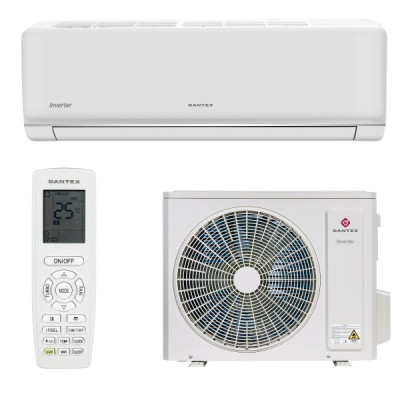 Сплит-система DANTEX RK-09SCDGI/RK-09SCDGIE, 25 м², спящий режим, функция I-Feel, антикоррозионное покрытие Blue Fin