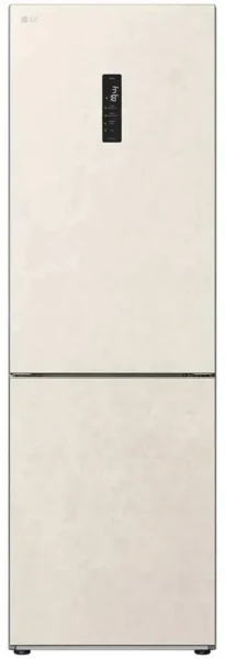 Холодильник LG GC-B459AEMW, бежевый, No Frost, инверторный, с нижней морозильной камерой