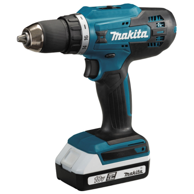 Дрель-шуруповерт Makita DF488DWE (с 2-мя АКБ, кейс)