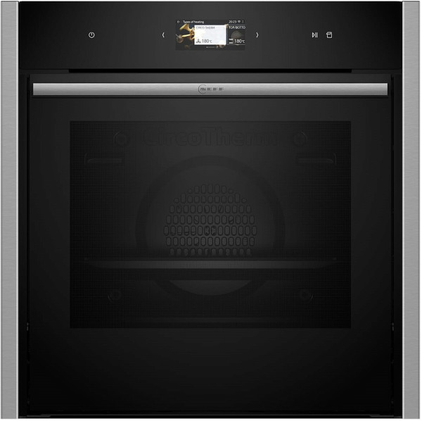 Духовой шкаф Neff B64FS31N0, чёрный, 71 л, с паром, сенсорные Full Touch Control, 22 режима, EcoClean