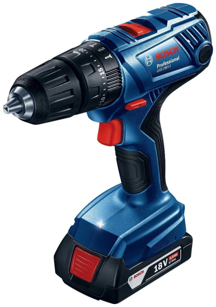 Дрель-шуруповерт Bosch GSB 180-LI Professional 06019F8307 (с 2-мя АКБ, кейс)
