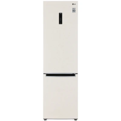 Холодильник LG GC-B509MLWM, бежевый, No Frost, инверторный, с нижней морозильной камерой