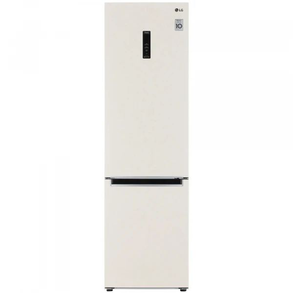 Холодильник LG GC-B509MLWM, бежевый, No Frost, инверторный, с нижней морозильной камерой