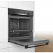 Электрический духовой шкаф Bosch HBG517EB0R, Serie 6, чёрный, утапливаемые переключатели, 7 режимов, AquaClean, телескопические направляющие