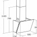 Кухонная вытяжка CATA Dio 600 GWH 02059003