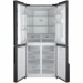 Холодильник Weissgauff WCD 450 Inox Glass NoFrost Inverter, 468 л, No Frost, 83х183.40х66.20 см