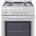 Кухонная плита De luxe 5040.37Г (КР), эмалированная, 4 конфорки, газовая духовка, 43 л, традиционная очистка, поворотный механизм