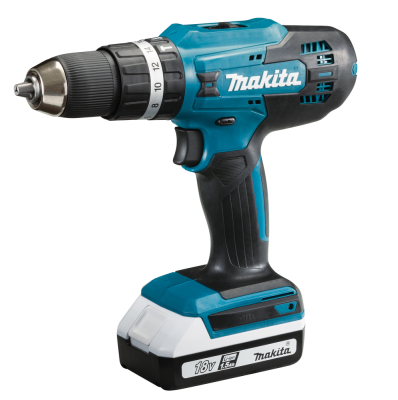 Ударная дрель-шуруповерт Makita HP488DWAE (с 2-мя АКБ, кейс)