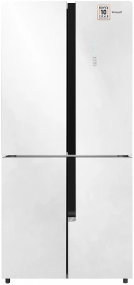 Холодильник Weissgauff WCD 450 White Rock Glass NoFrost Inverter