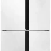 Холодильник Weissgauff WCD 450 White Rock Glass NoFrost Inverter, 413 л, внешнее покрытие-металл, размораживание - No Frost, дисплей, 75.9 см х 191.2 см х 60 см