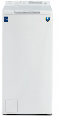 Стиральная машина Midea MFE11W65/W-C, белая, 6,5 кг, 1200 об/мин, 16 программ, с вертикальной загрузкой 