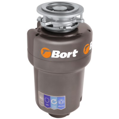 Измельчитель пищевых отходов Bort Titan Max Power, 1400 мл, 780 Вт, 4100 об/мин, высота - 336 мм