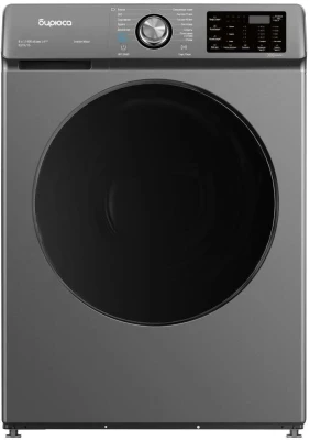 Стиральная машина Бирюса WM-SL814/15 M, металлик, 8 кг,  1400 об/мин, 14 программ, инверторная, с паром