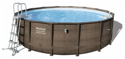 Бассейн BestWay 56709 STEEL PRO MAX каркасный с фильтр-насосом 366х100 9150л