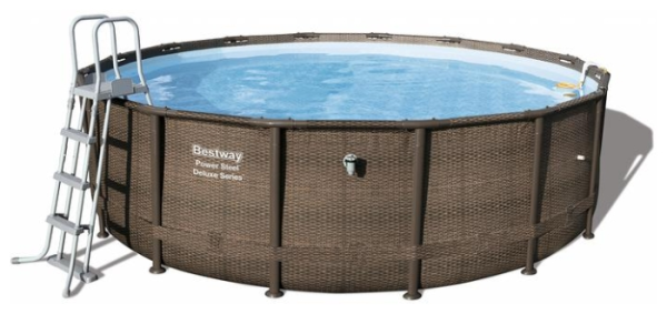 Бассейн BestWay 56709 STEEL PRO MAX каркасный с фильтр-насосом 366х100 9150л