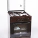 Газовая плита VESTA BERGAMO VGG 10-G коричневая, электроподжиг, 4 конфорки, эмалированная, 65 л, газ-контроль духовки, традиционная очистка 