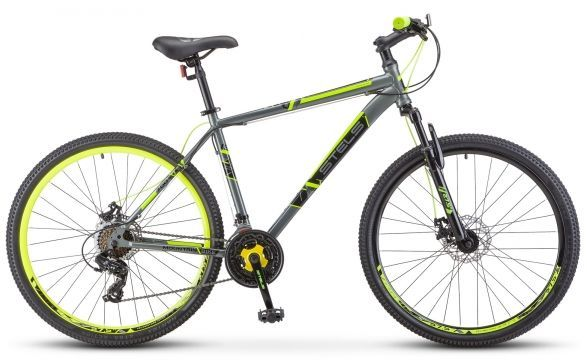 Велосипед STELS Navigator-700 MD 27.5" F020*LU096006*LU088942 *21" Серый/жёлтый