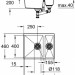 Кухонная мойка Grohe K500 60-C 55.5/46 1.5 31648AT0 (серый гранит)