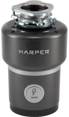 Измельчитель пищевых отходов HARPER HWD-600D02 черный