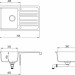 Кухонная мойка Aquasanita Notus SQ101AW (alba 710)