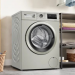 Стиральная машина Bosch WAN2420XME, Serie 4, серебристый, 8 кг, 1200 об/мин, 15 программ, инверторная