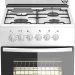 Кухонная плита Darina F KM341 323 W, комбинированная, электроподжиг, 3 газовые конфорки, 1 электрическая духовка, 50 лэлектрическая духовка, 