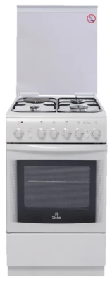 Комбинированная плита De Luxe 506031.00гэ, белый