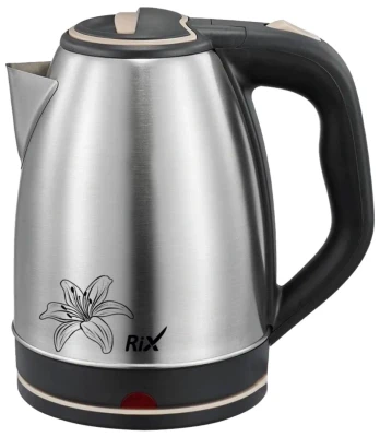 Чайник электрический RIX RKT-1803S  1,8л металлический корпус