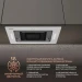 Вытяжка встраиваемая Weissgauff Aura 1350 WH, 1350 м³/час, управление сенсорное, 52x29.6x29.5см