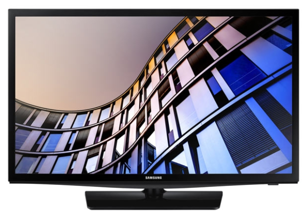 24" Телевизор Samsung UE24N4500AU LED, HDR (2018), черный глянцевый