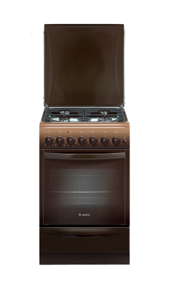 Кухонная плита GEFEST 5102-02 0001, конфорок газовых - 4 шт, духовка - 55 л, покрытие - эмалированная сталь, электроподжиг