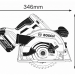 Аккумуляторная дисковая пила Bosch GKS 18V-57 4.0Ah x1 коробка синий (0615990M42)