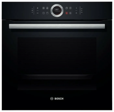 Электрический духовой шкаф Bosch HBG633BB1, Serie 8, чёрный, EcoClean, переключатель Control Ring, 10 режимов