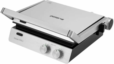 Электрогриль Polaris PGP 2803, серебристый