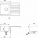 Кухонная мойка Aquasanita Notus SQ101AW (silica 111)